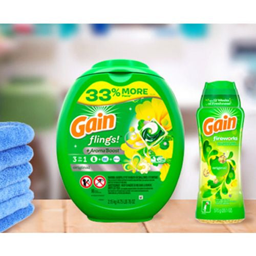 Gain Flings Laundry Detergent Soap Pacs 81 Ct Original Scent