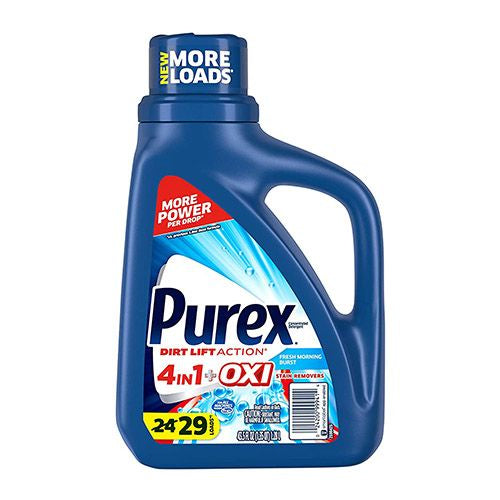Purex Liquid Laundry Detergent Plus OXI Stain Defense Technology 65 Fluid Ounces 43 Wash Loads