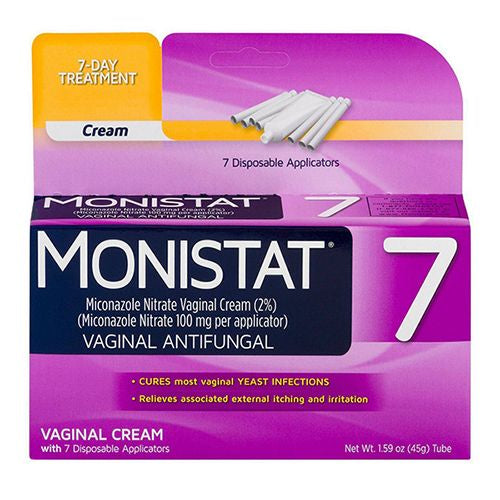 MONISTAT 7-Dose Yeast Infection Treatment 7 Disposable Applicators & 1 Cream Tube