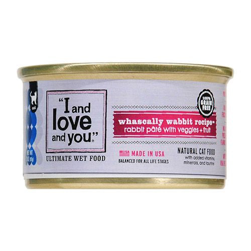 I and love and you  - Whascally Wabbit Pâté Wet Cat Food - Single 3 oz can