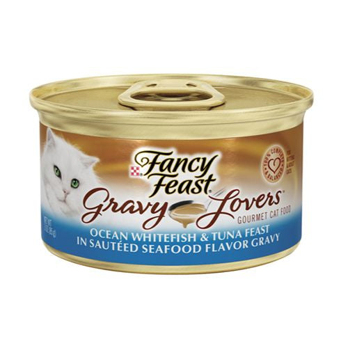 Fancy Feast Gravy Lovers Whitefish & Tuna Wet Cat Food 3 oz Can