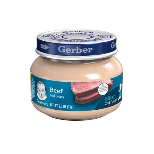 Gerber 2nd Foods Beef and Gravy, 2.5 oz jars