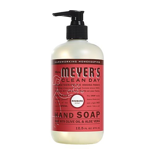 Mrs. Meyer s Clean Day Liquid Hand Soap Rhubarb 12.5 ounce bottle