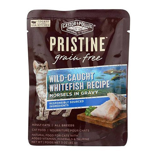 Castor and Pollux Cat - Wild Whitefish Morsel - Grain Free - 3 oz
