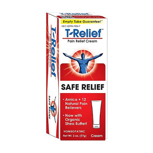MediNatura T-Relief Natural Pain Relief Arnica +12 Homeopathic 2 oz Cream