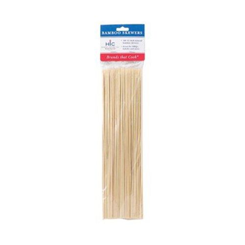 HIC Bamboo BBQ Kabob and Grill Skewers 12-Inches Long Set of 100