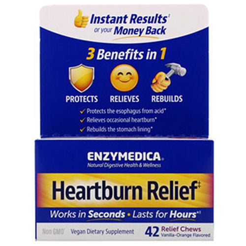Enzymedica Heartburn Soothe Fast-Acting Digestive Aid 42 Chews