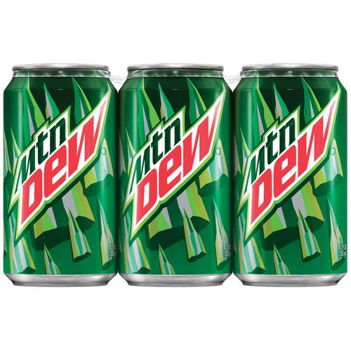 Mtn Dew Soda 12 Fluid Ounce Can
