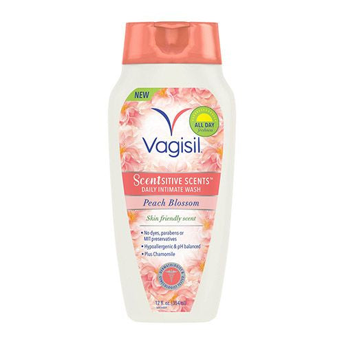Vagisil Sensitive Scents Feminine Wash  Peach Blossom Scent  12 oz