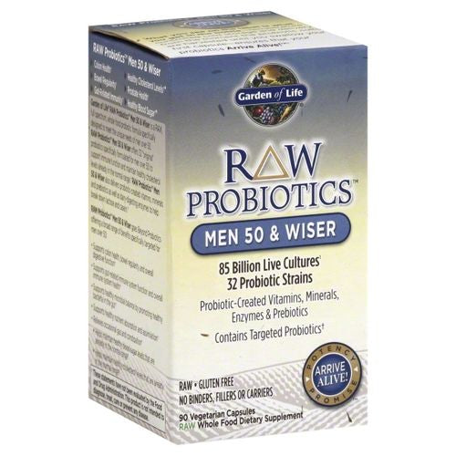 Garden of Life - RAW Probiotics Men 50 & Wiser - 90 Vegetarian Capsules