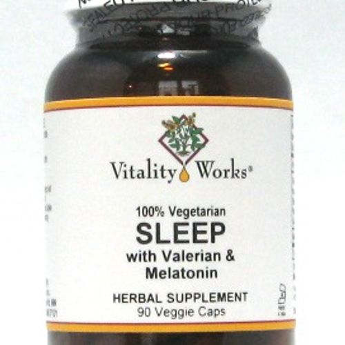 Sleep with Valerian & Melatonin Vitality Works 90 VCaps