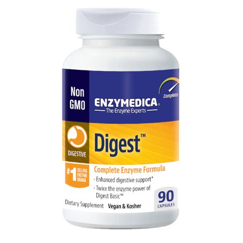 Enzymedica Digest Dietary Supplement to Support Digestive Relief Vegan Gluten Free Non-GMO 90 capsules (90 servings)