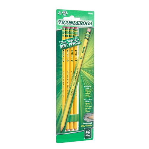 Dixon Ticonderoga Pencils 4/Pkg.