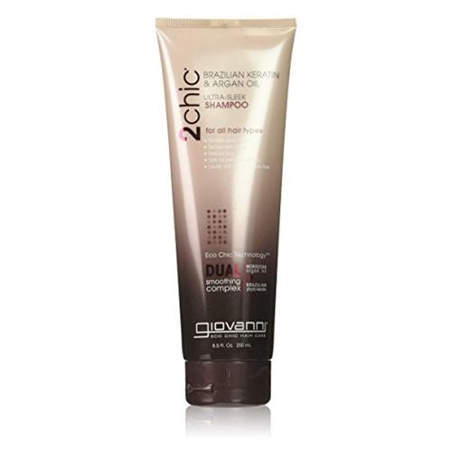 Giovanni 2chic D:Tox Daily Shampoo For All Hair Types Activated Charcoal + Volcanic Ash 8.5 fl oz (250 ml)