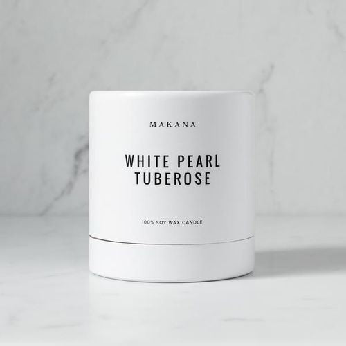 Makana Soy Candle White Pearl Tubero