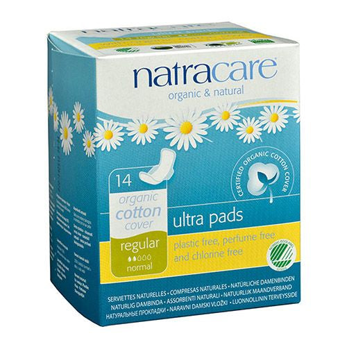 Natracare Natural Ultra Pads with Wings Regular 14 ea