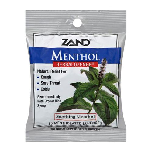 Zand Immunity Menthol HerbaLozenge Cough Drops | Peppermint Eucalyptus Herb Blend | No Corn Syrup