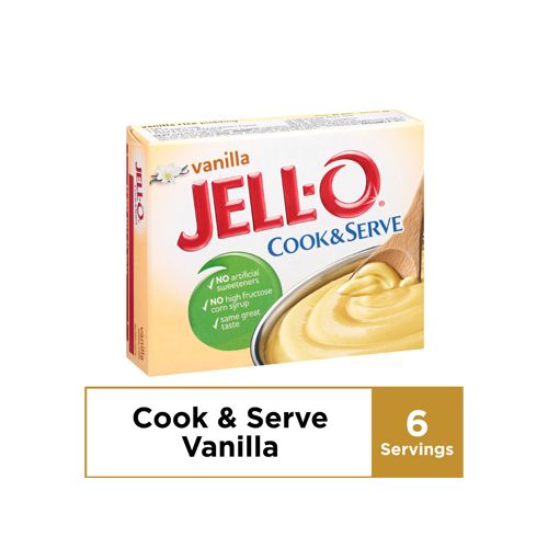 JELL-O Vanilla Cook & Serve Pudding & Pie Filling Mix (4.6 oz Boxes) (B000E1FXNE)