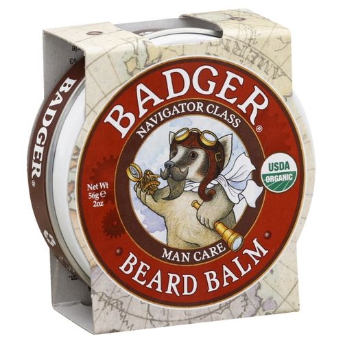 Badger - Beard Balm Leave-In Beard Conditioner Organic Beard Balm Beard Styling Balm Non-Greasy Beard Moisturizer Facial Hair Balm Beard Treatment Mustache Balm