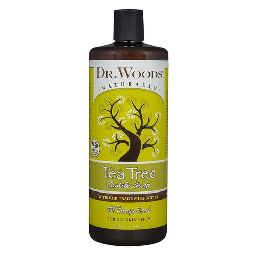 Dr. Woods Shea Vision Pure Castile Soap Tea Tree 32 Oz