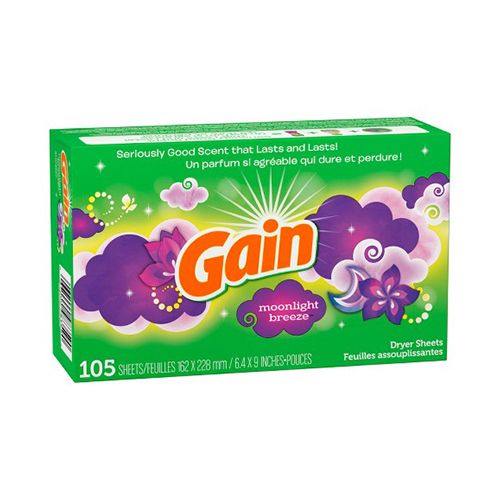 Gain Fabric Softener Dryer Sheets Moonlight Breeze 105 Count