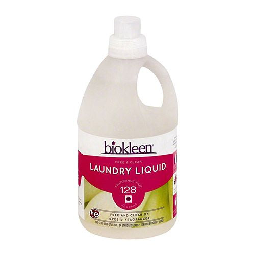 Biokleen Laundry Liquid - Free and Clear - 64 oz