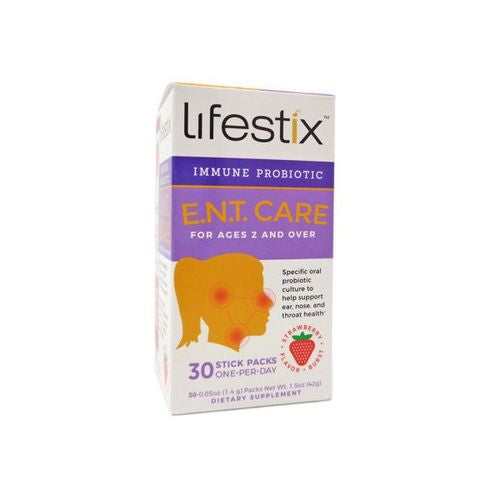 Lily of the Desert Lifestix Probiotic-Ear Nose and Throat Care Strawberry