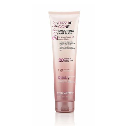Giovanni 2chic Frizz Be Gone Hair Mask with Shea Butter Sweet Almond Oil Jojoba No Parabens 5.1 fl oz