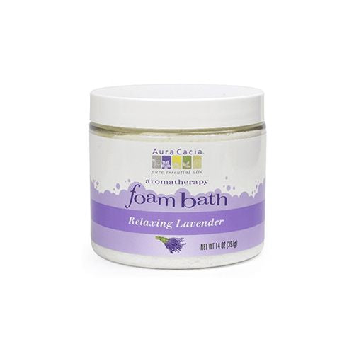 Aromatherapy Foam Bath Relaxing Lavender 14 oz (397 g) Aura Cacia