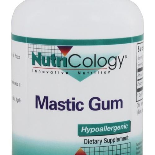 NutriCology Mastic Gum - Authentic Chios Mastiha - GI Health Metabolism - 120 Vegetarian Capsules