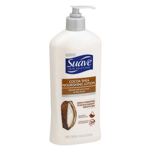 Suave Skin Solutions Body Lotion Smoothing with Cocoa Butter and Shea 18 oz