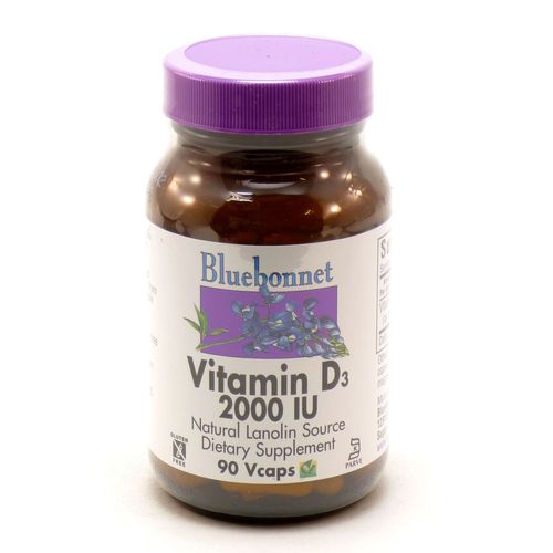 Bluebonnet Vitamin D3 2000 Iu 90 Ct