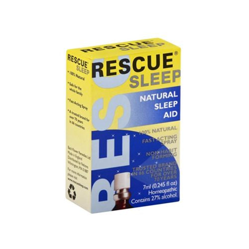 Bach RESCUE SLEEP Spray 7mL Natural Sleep Aid Stress Relief Non-Habit Forming