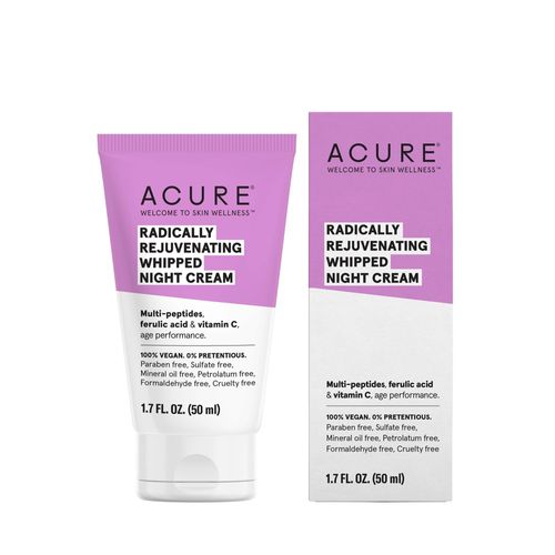 ACURE Radically Rejuvenating Whipped Night Cream - 1.7 Fl Oz – Provides Anti-Aging Support – Multi-Peptides, Ferulic Acid & Vitamin C Hydrate and Rejuvenate - 100% Vegan (B07NJ4H5S3)