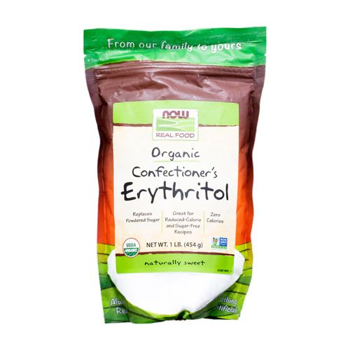 NOW Foods, Organic Confectioner's Erythritol Powder, Replacement for Powdered Sugar, Zero Calories, 1-Pound (Packaging May Vary) (B07G37BN7H)