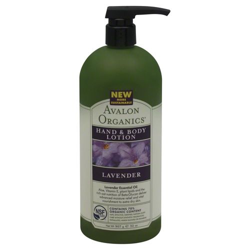 Avalon Organics Nourishing Lavender Hand & Body Lotion 32 oz.