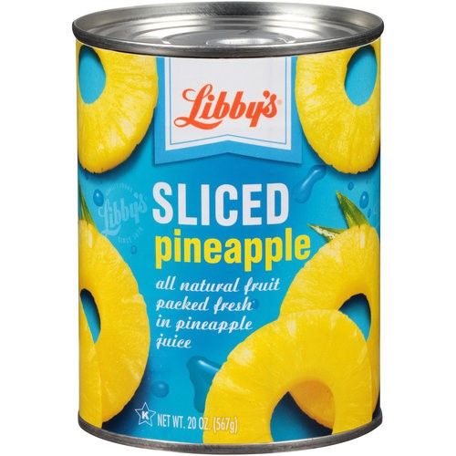 SLICED PINEAPPLE PACKED IN 100% PINEAPPLE JUICE