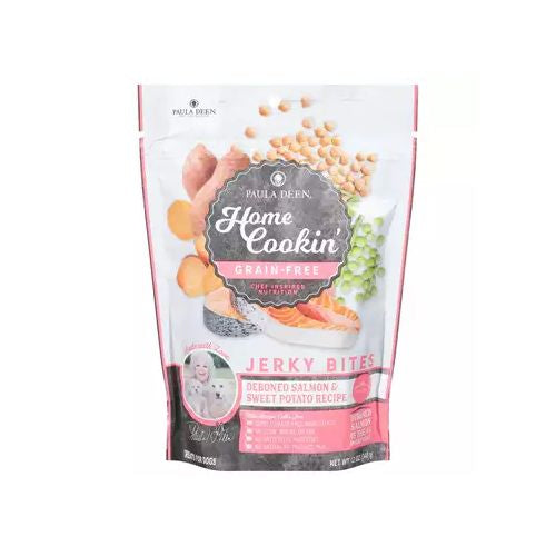 Paula Deen Jerky Bites  Debnoed Salmon Sweet Potato Treats for Dogs 12oz