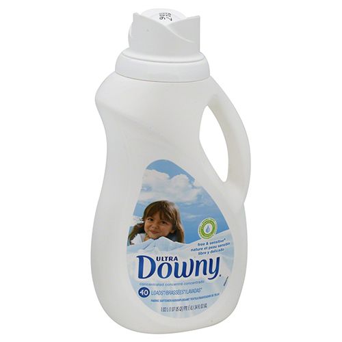 Downy Ultra Liquid Fabric Conditioner (Fabric Softener) Free & Gentle 40 Loads 34 fl oz