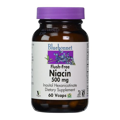Bluebonnet Flush-Free Niacin 500 Mg 60 Ct
