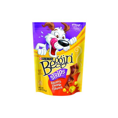 Purina Beggin Real Bacon & Cheese Flavors Training Treats for Dogs 25 oz Pouch