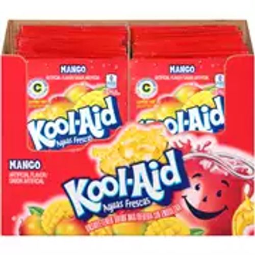 Kool-Aid Aguas Frescas Unsweetened Mango Artificially Flavored Powdered Soft Drink Mix 0.14 oz Packet
