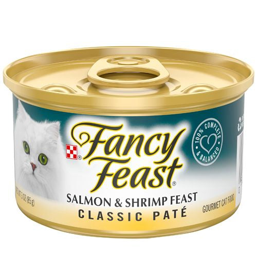 Fancy Feast Salmon & Shrimp Pate Wet Cat Food  3 oz Can