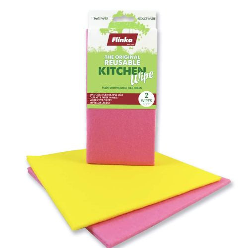 Flinka Original Resuable Kitchen Wipe Wet or Dry - 2 Pack - New!