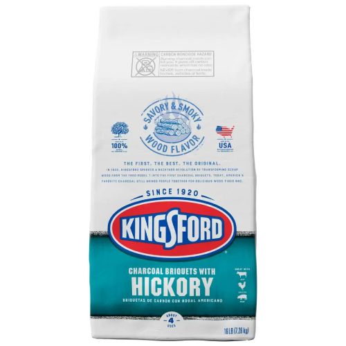 Kingsford Original Charcoal Briquettes with Classic Hickory 16 Pounds
