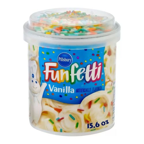 Pillsbury Funfetti Vanilla Flavored Frosting - 15.6oz