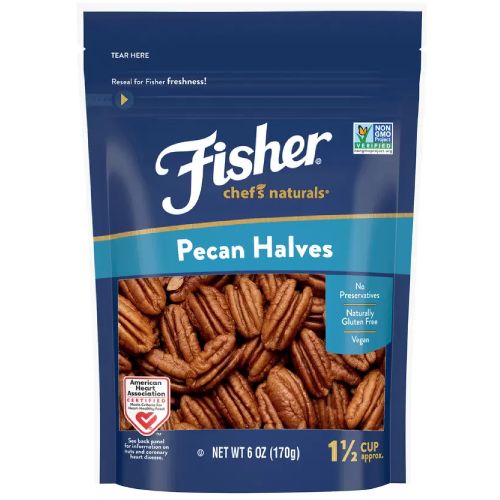 6 oz Fisher Nuts Chefs Naturals Pecan Halves