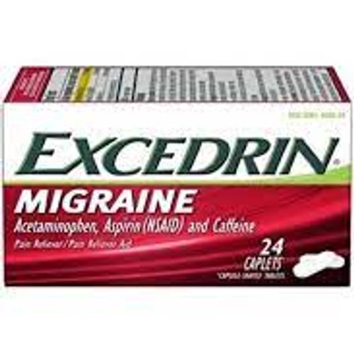 Excedrin Migraine Medicine Caplets for Migraine Headache Relief 24 Count
