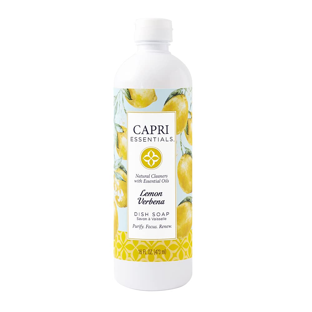 Capri Essentials Lemon Scent Dish and Hand Soap 16 oz.