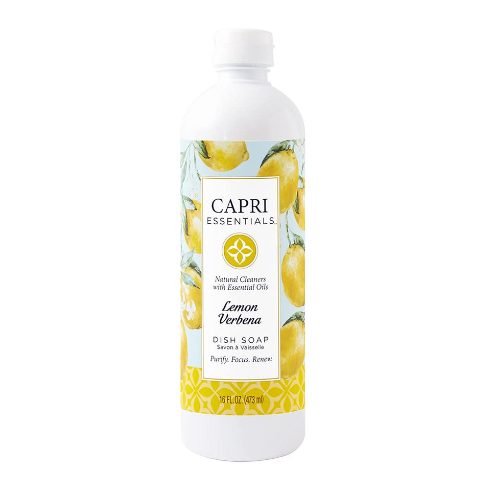 Capri Essentials Lemon Scent Dish and Hand Soap 16 oz.